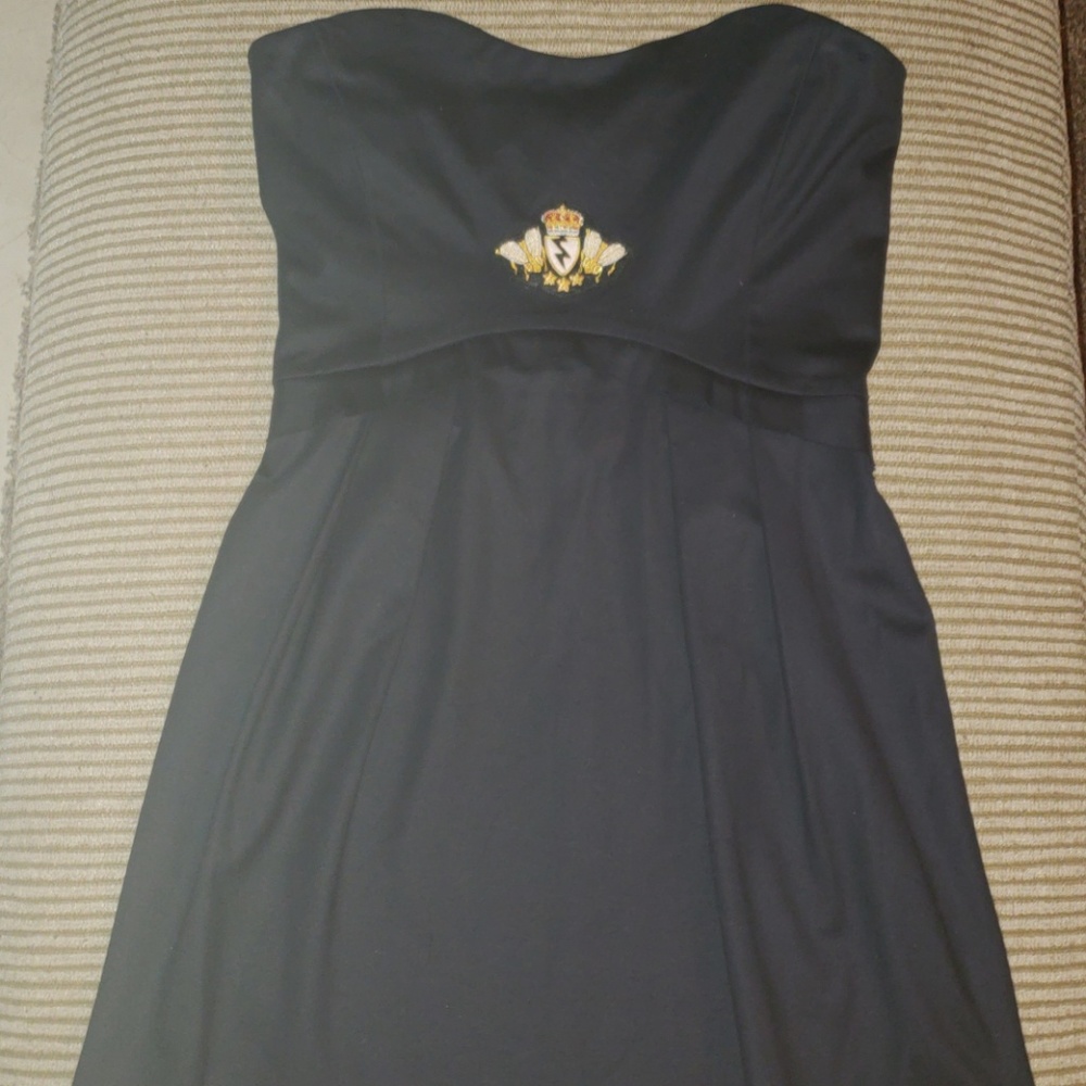 Marcus Lupfer black sleeveless mini